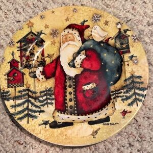 Holiday Home 2005 Charming Santa Claus Holiday Plate